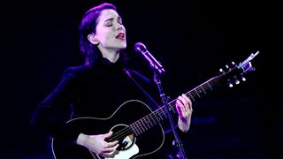 Singer Annie Clark of St. Vincent performs a solo acoustic set during The Malibu Love Sesh Benefit Concert at Hollywood Palladium on January 13, 2019 in Los Angeles, California