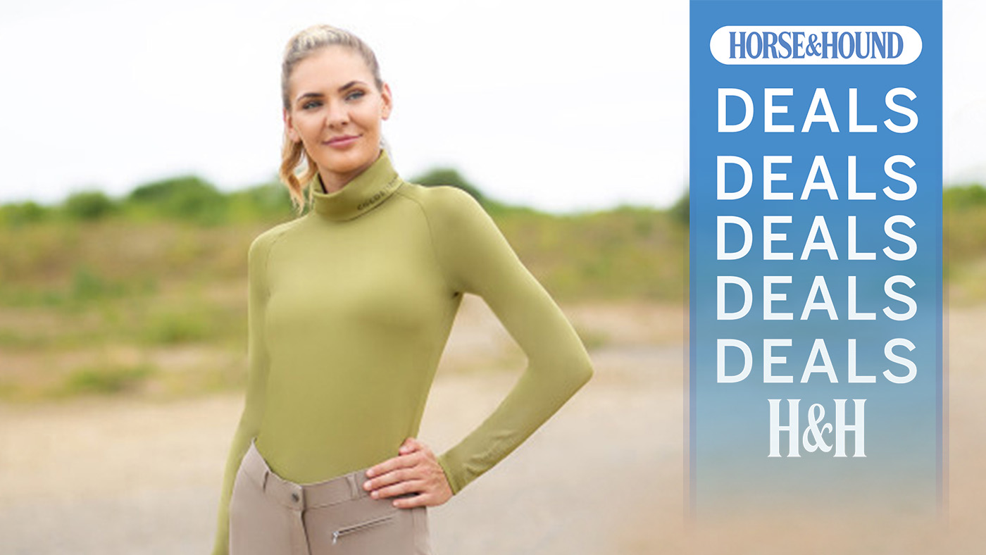 Model wearing Coldstream Legars top with H&amp;amp;H deals graphic