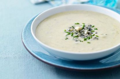 Celery soup with blue cheese