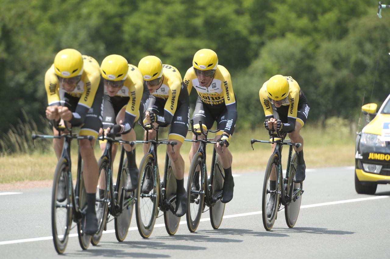 LottoNL-Jumbo out on the course