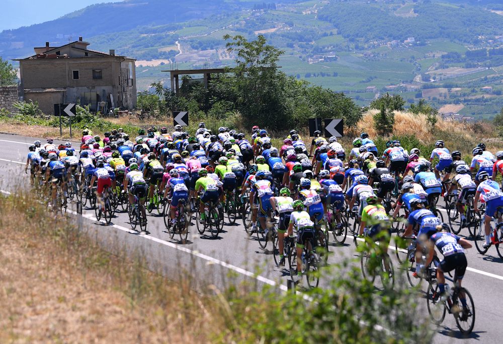 Scenery along the route of stage 7 at the Giro Rosa