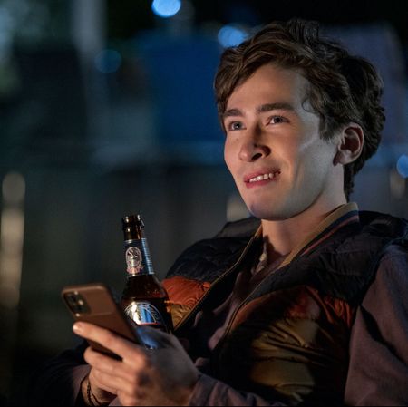 you l to r dylan arnold as theo engler in episode 307 of you cr john p fleenornetflix &copy; 2021