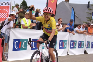 Krista Doebel-Hickok took the yellow leader's jersey on stage 1 and held it to overall victory after stage 3