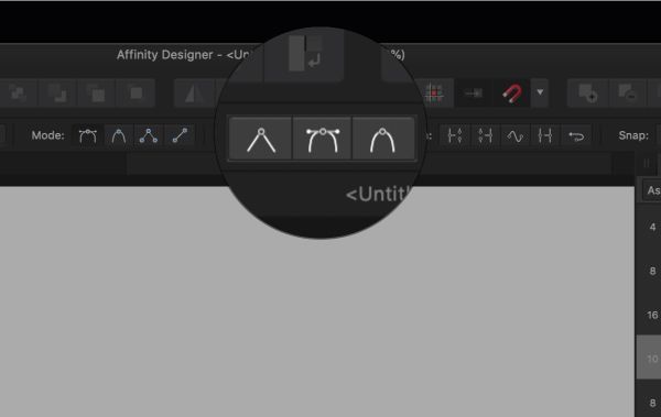 affinity designer pen tool