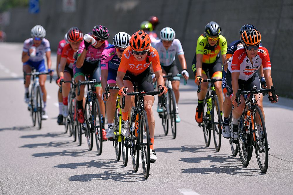 Marta Lach, Karol-Ann Canuel, Sofia Bertizzolo stage 8 Giro Rosa