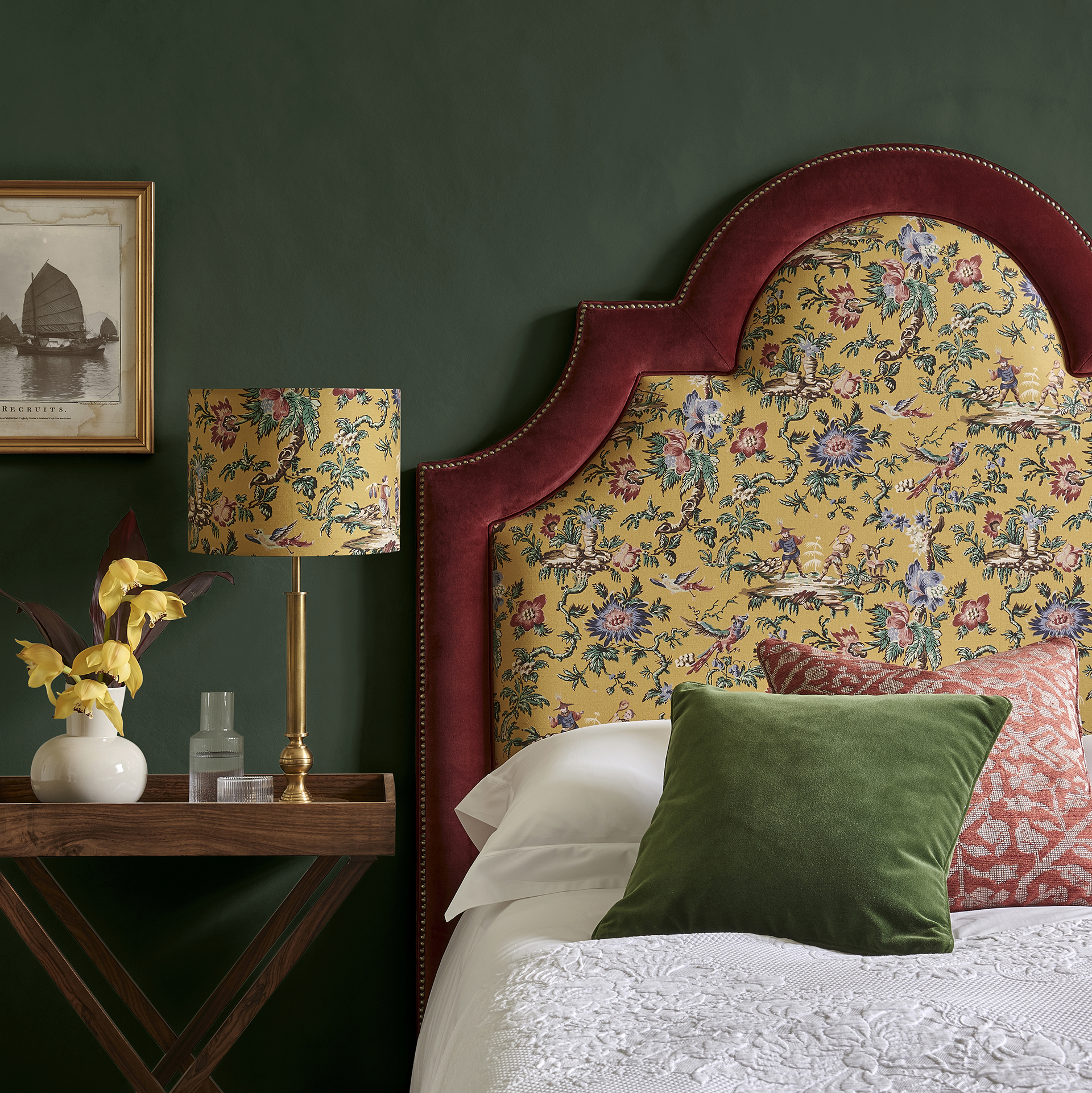 Chinoiserie headboard