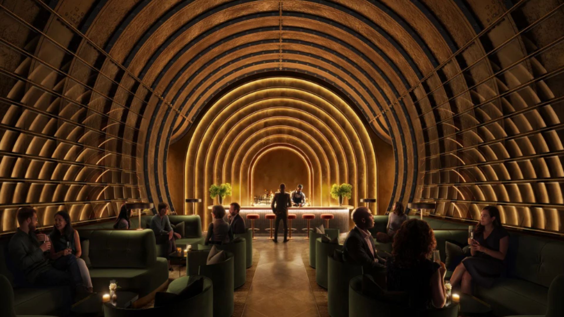 an AI rendering / artist's rendering of the bar 