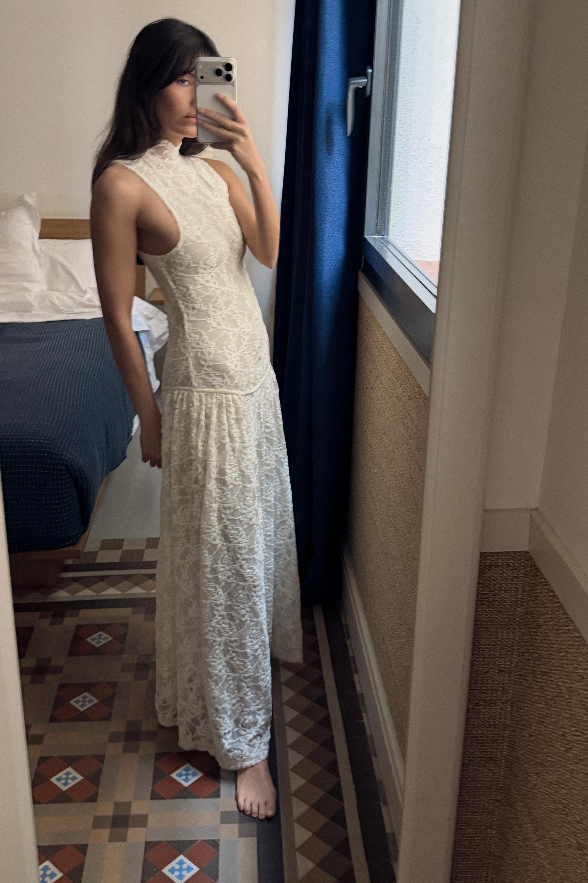 Zara , LONG LACE DRESS