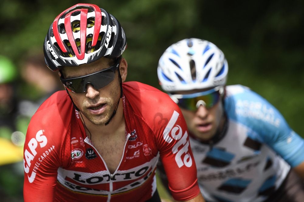 Tony Gallopin Jan Bakelants ride in a breakaway during the 181.5 km 9th stage