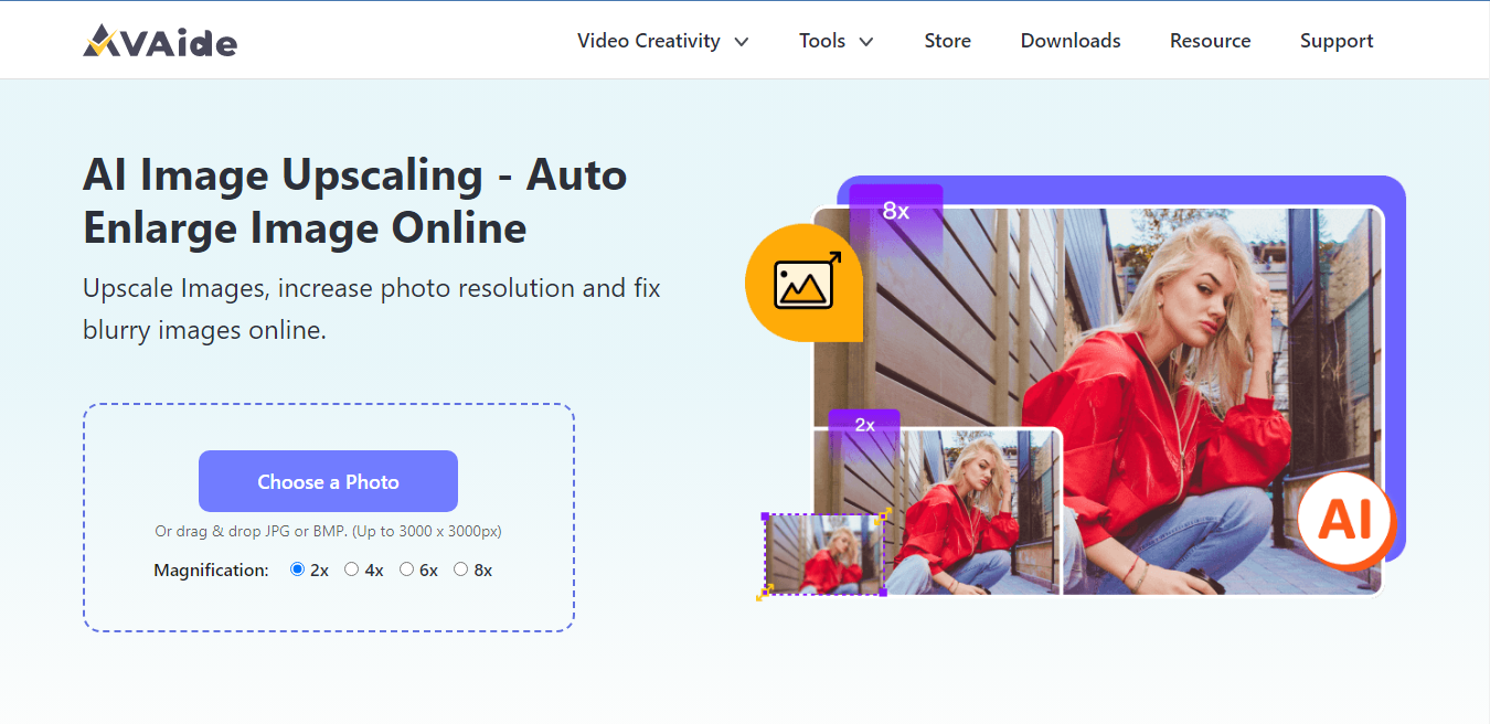 Website screenshot for Avaide
