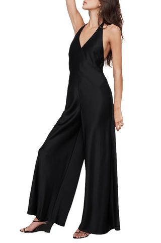 Banana Republic Satin Halter Jumpsuit