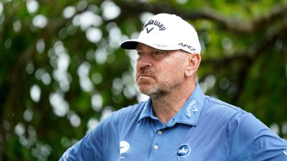 Thomas Bjorn of Denmark during Day Three of the MCB Tour Championship - Mauritius at Constance Belle Mare Plage