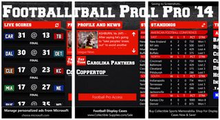 Football Pro 14 Main Pages