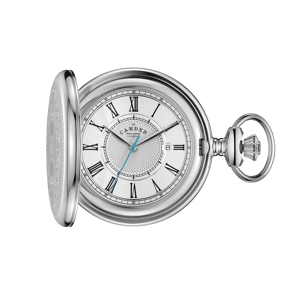 The Camden watch pocket watch from different angles