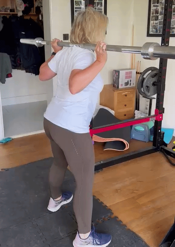 Tester Facey Williams wearing the Lululemon Fast &amp;amp; Free High-Rise Tights during a workout for the purposes of this review