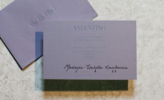 chic, slate-grey triplex card and a glossy grey foil print