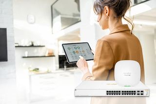 Aruba Instant On networking hardware in a smart home