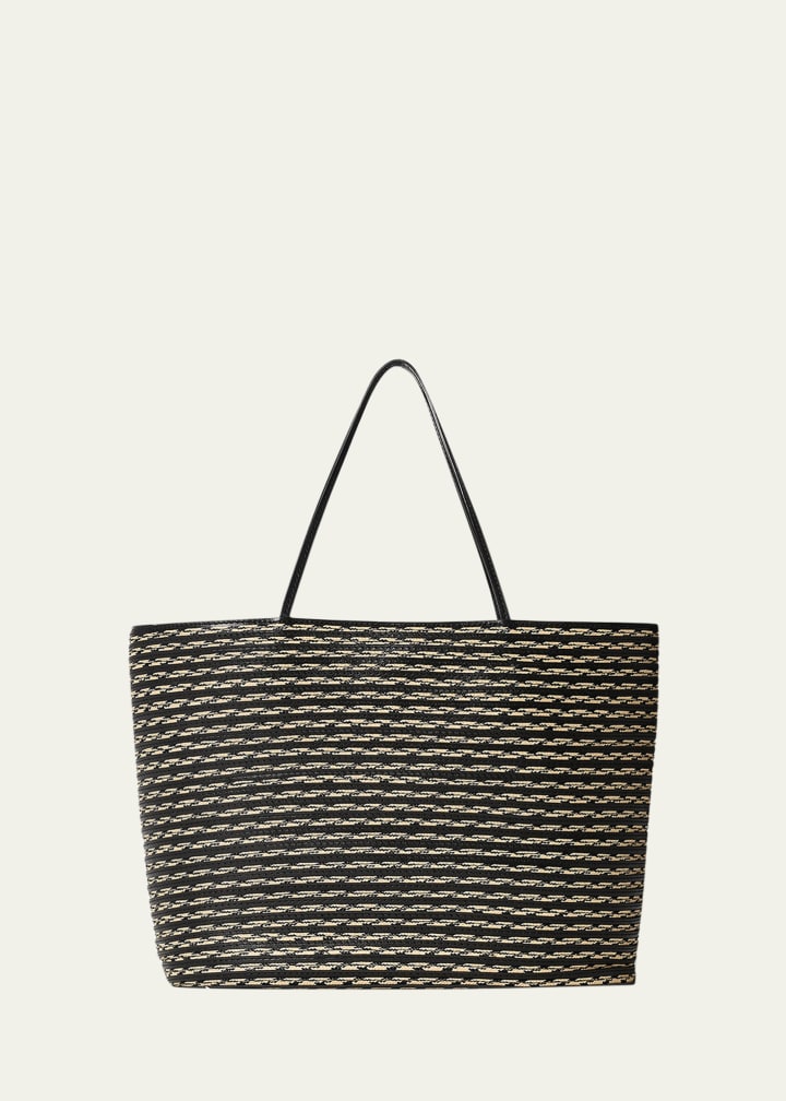 Beau Tote Bag in Raffia &amp;amp; Leather