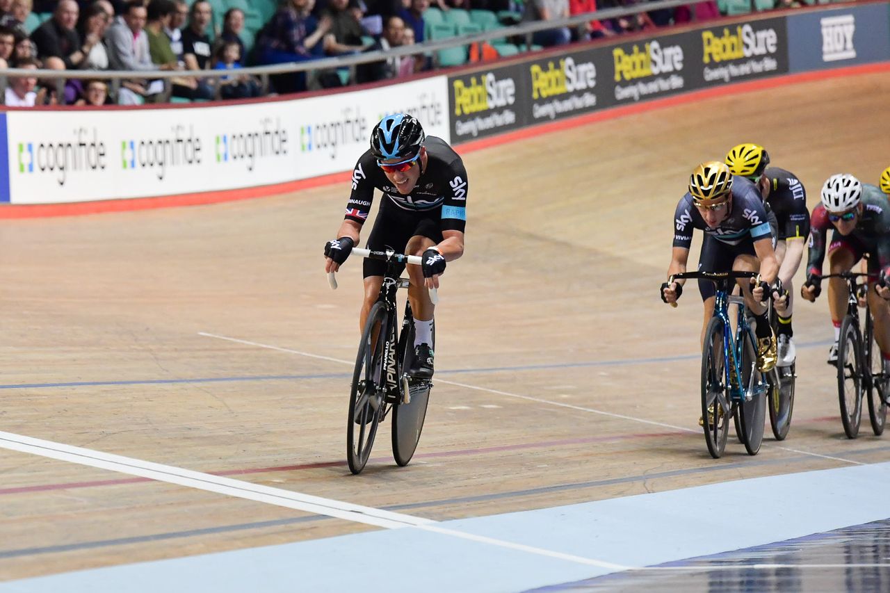 Peter Kennaugh on the attack