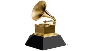 Grammy Award on a white background