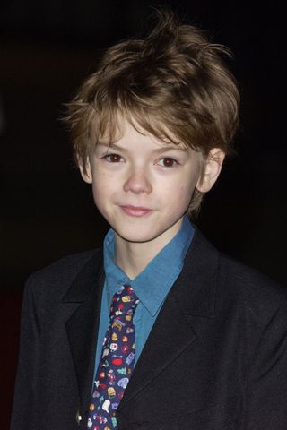 Thomas Brodie Sangster at the London premiere of Love Actually