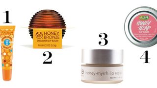 Honey lip balms