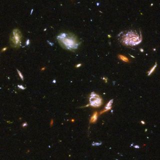 galaxies on collision course hubble