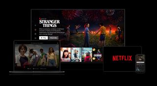 The Netflix app on a TV, laptop, tablet and phone
