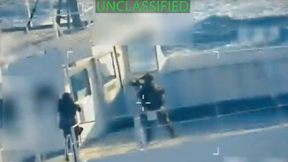 U.S. agents seize a "shadow" oil tanker off the coast of Venezuela