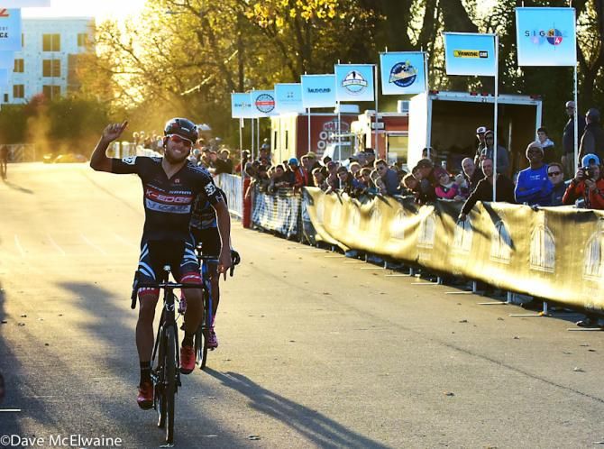 Danny Summerhill (K-Edge Felt) outsprints Ben Berden (Bel) Raleigh/Clement to claim the win