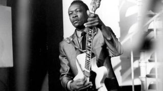 John Lee Hooker with Epiphone Zephyr