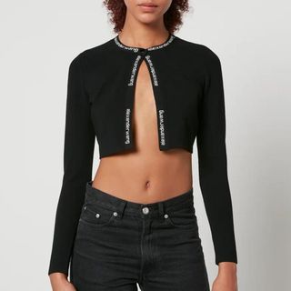 Alexander Wang Cropped Cotton Cardigan