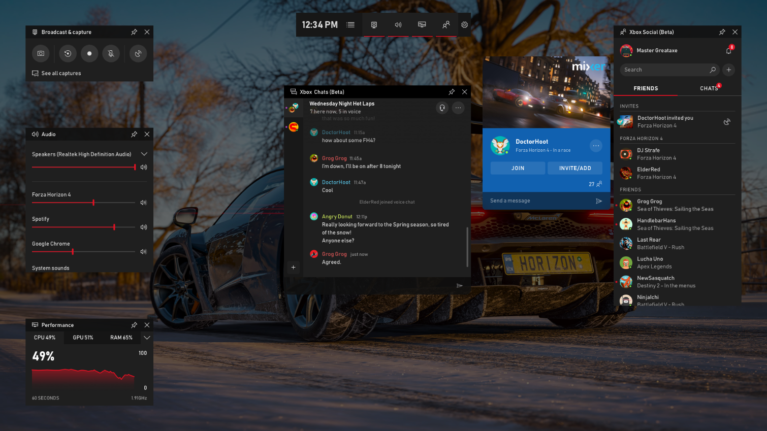 Windows Game Bar Update Adds Spotify, Friends, a Meme Maker, and More