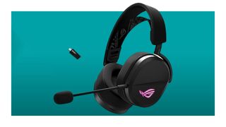 Asus Rog Pelta on a bluebackground