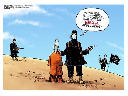 Editorial cartoon ISIS Ebola world