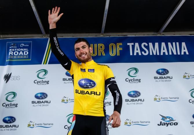 Patrick Bevin (health.com.au-search2retain) moves into the overall Tour of Tasmania race leader