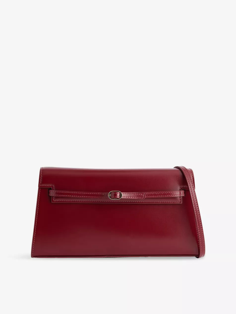 Belted Leather Shoulder Bag