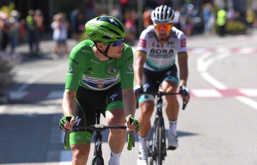 Sam Bennett and his sprint shadow Peter Sagan