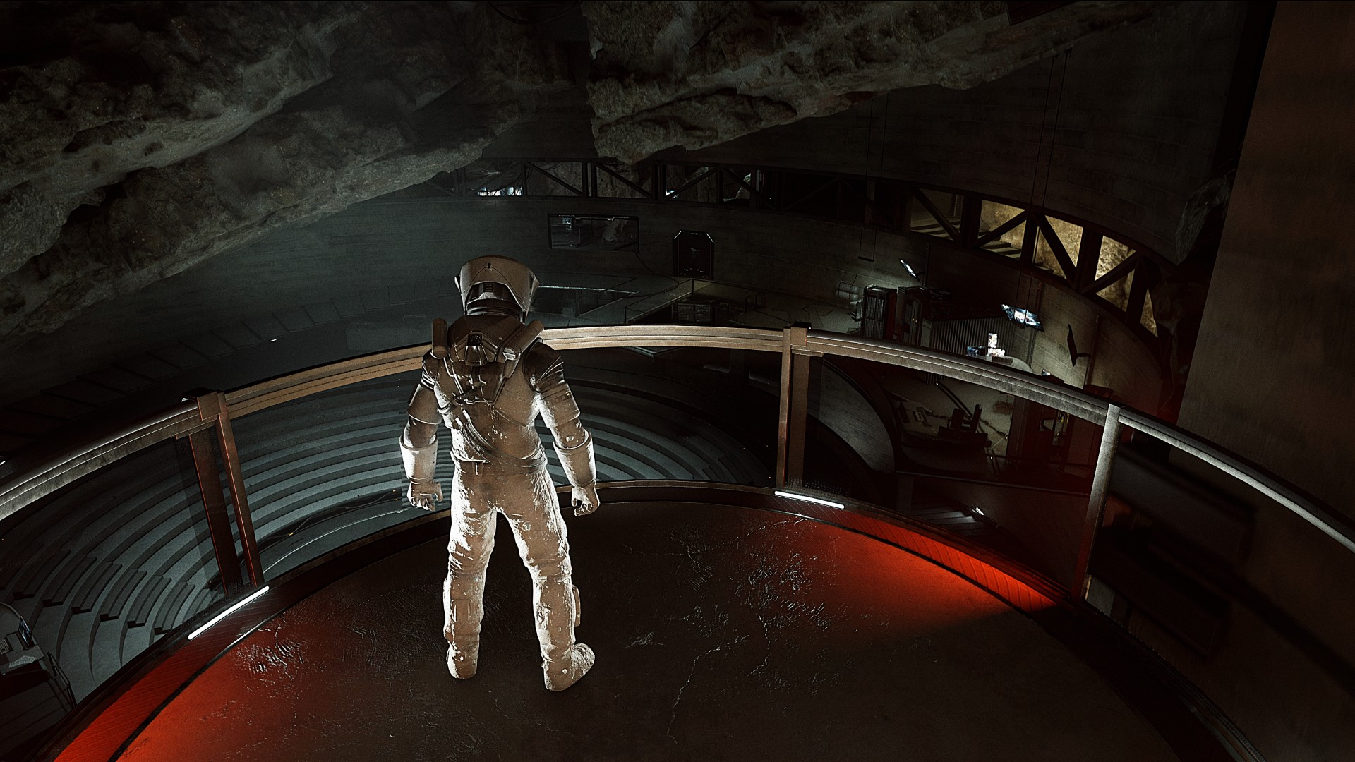 Captura de tela do videogame Moonstrike. Um astronauta está explorando a lua.