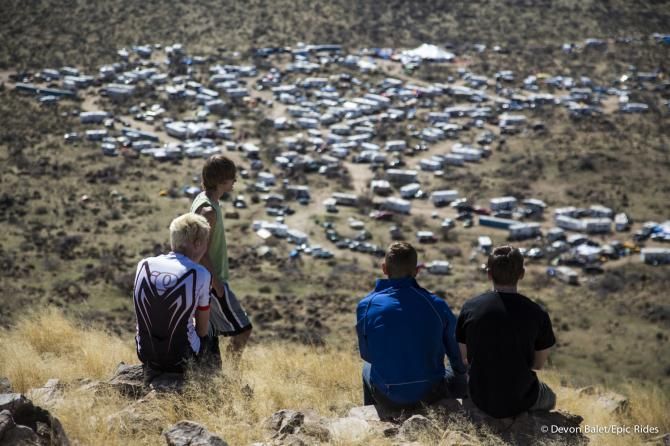 Some look out upon 24 Hour Town at the 24 Hours of Old Pueblo