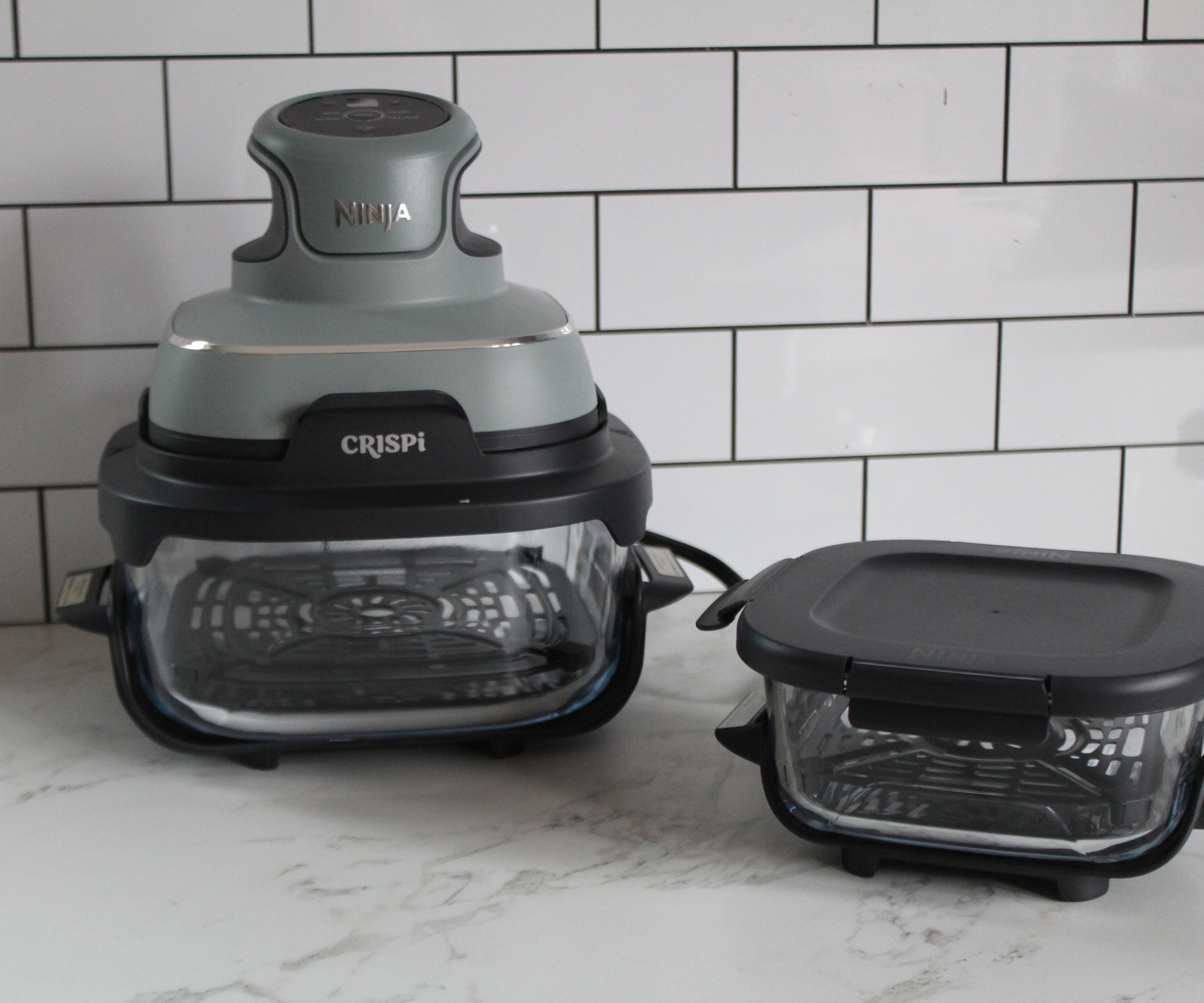 Ninja Crispi Portable Glass Air Fryer in the test kitchen