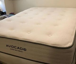 Avocado Green Mattress on the floor.