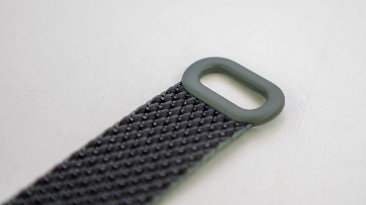 The Ivy colorway Google Pixel Watch Woven Band end clasp