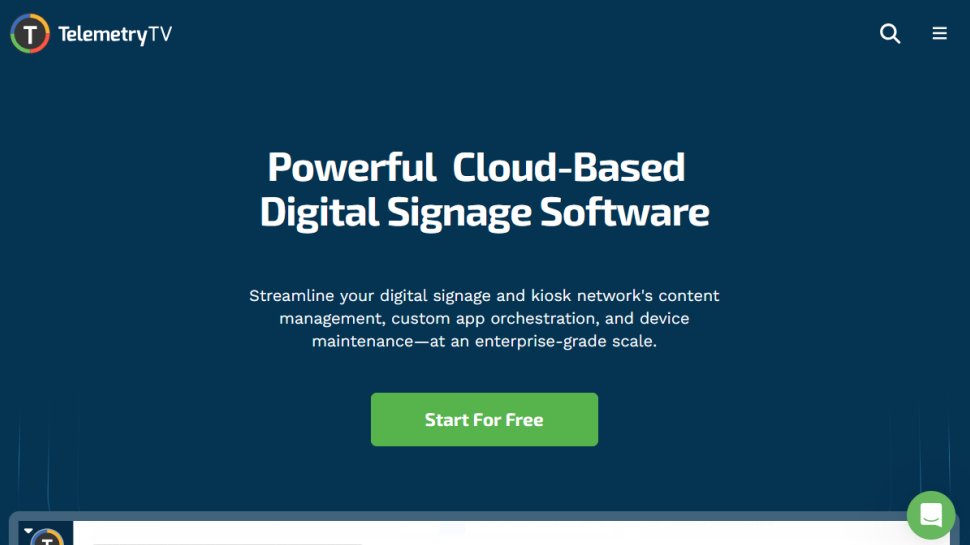 TelemetryTV website screenshot (February 2026).