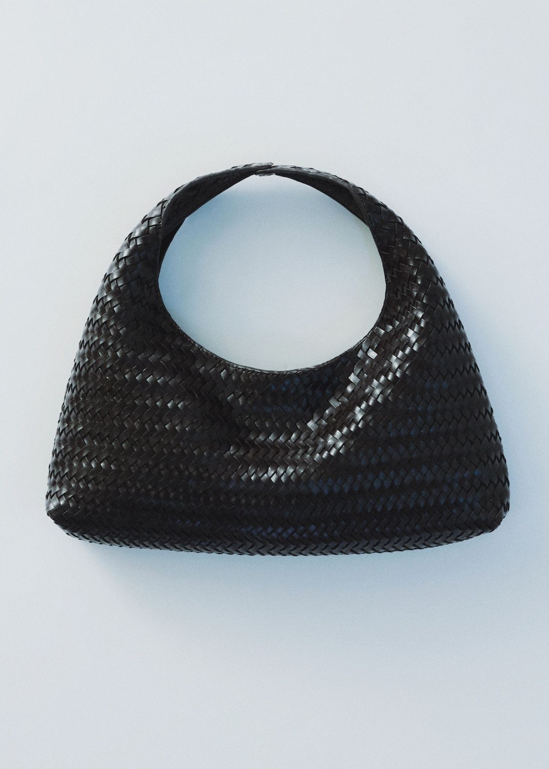 MANGO, Braided Leather Handbag