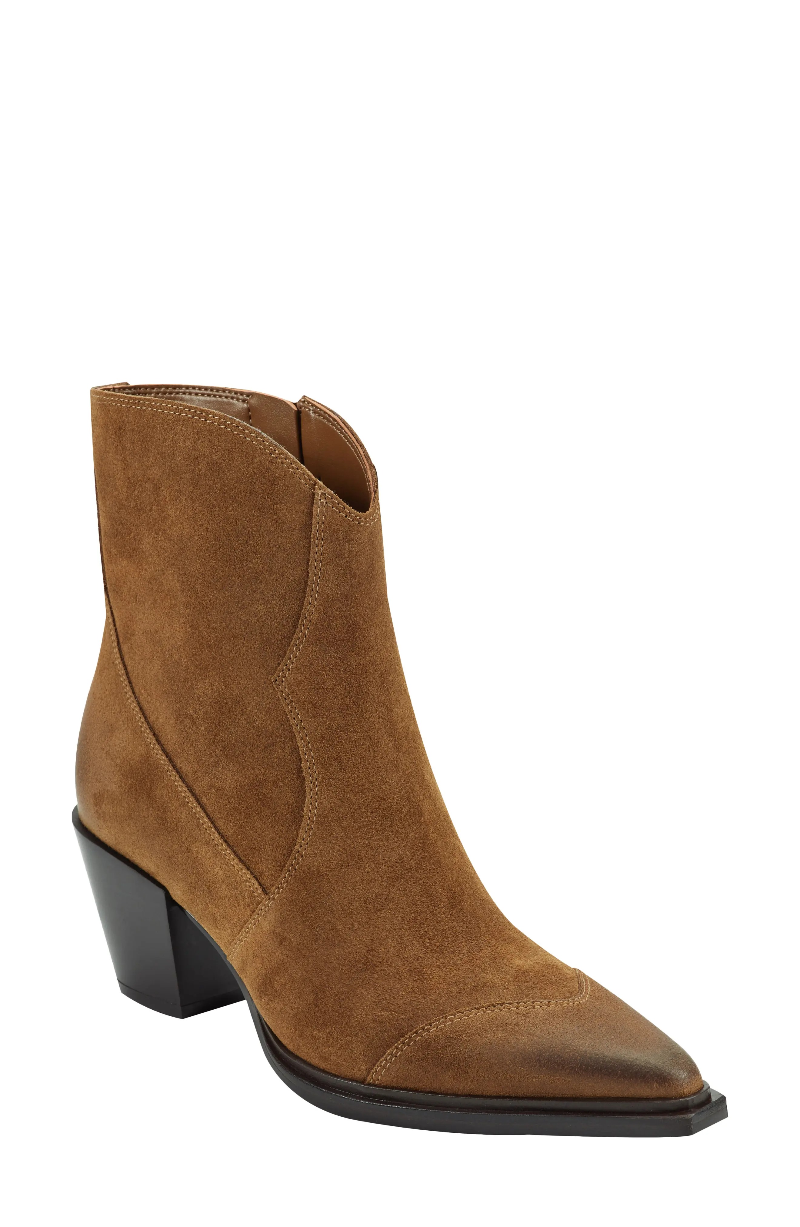 Marc Fisher LTD, Giulie Pointed Cap Toe Booties
