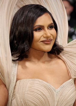 Mindy Kaling attends The 2024 Met Gala Celebrating "Sleeping Beauties: Reawakening Fashion" at The Metropolitan Museum of Art on May 06, 2024 in New York City