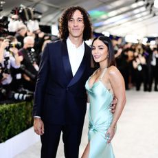 Vanessa Hudgens and Cole Tucker attend the 28th Screen Actors Guild Awards