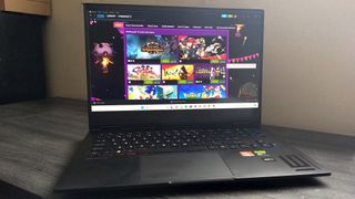 HP Omen 16 facing forward