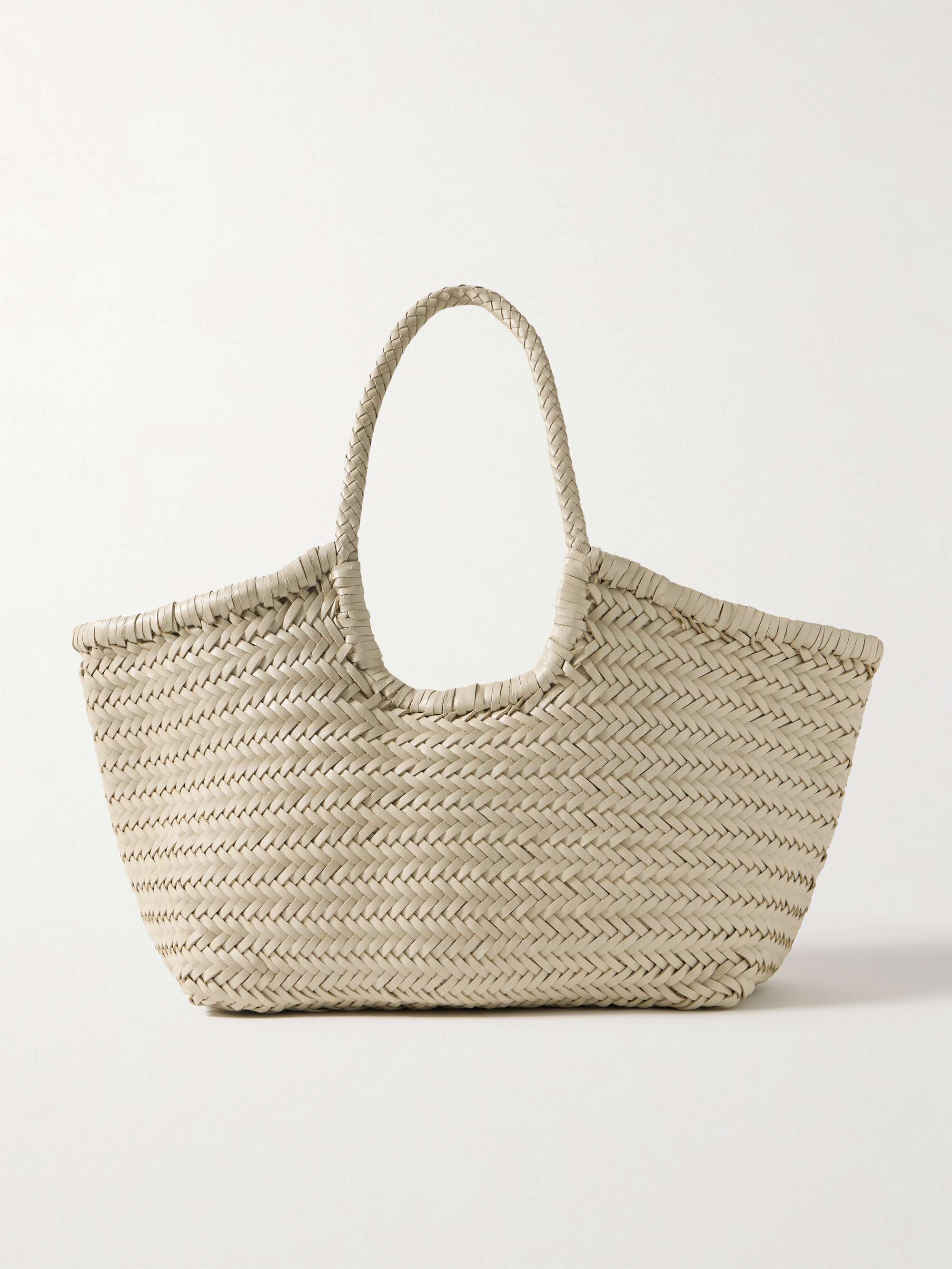 Nantucket Large Woven Leather Tote